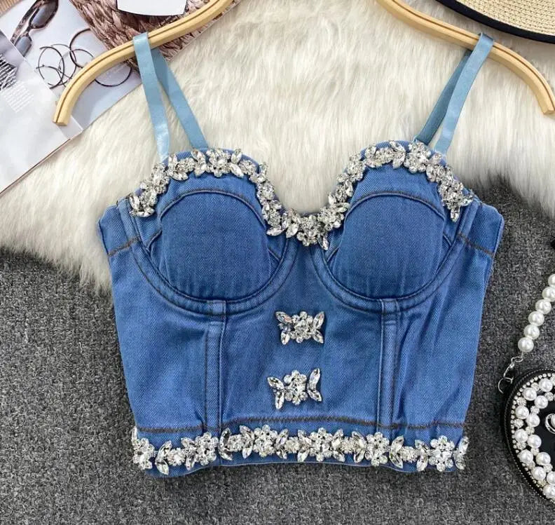 The Denim Jewel Top