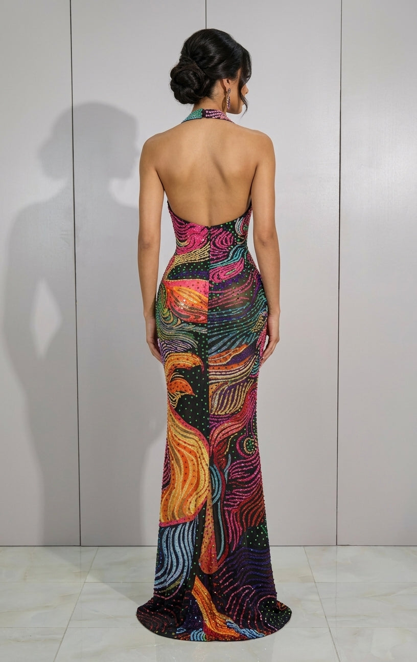 The Kaleidoscope Rhinestone Dress