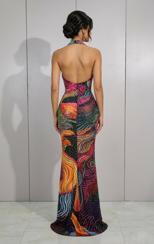 The Kaleidoscope Rhinestone Dress