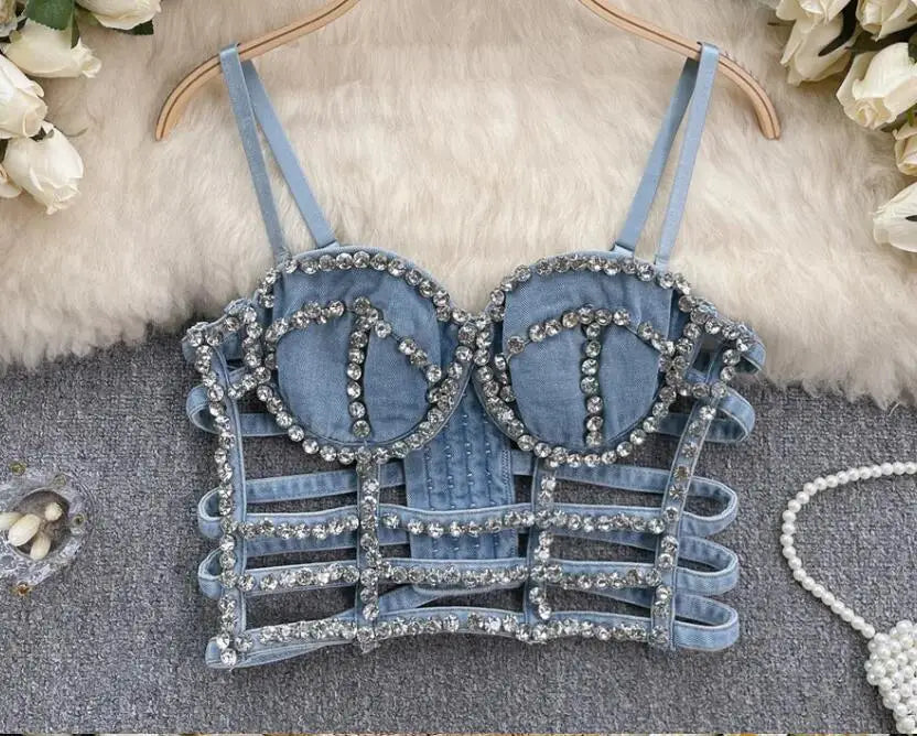 The Denim Jewel Top