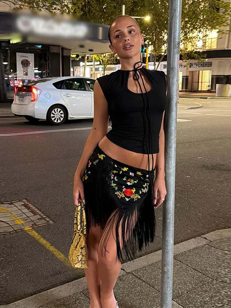 Leopard Print Shawl Wrap Skirt