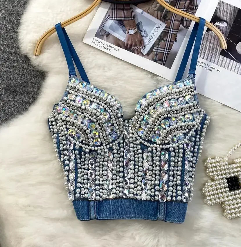 The Denim Jewel Top