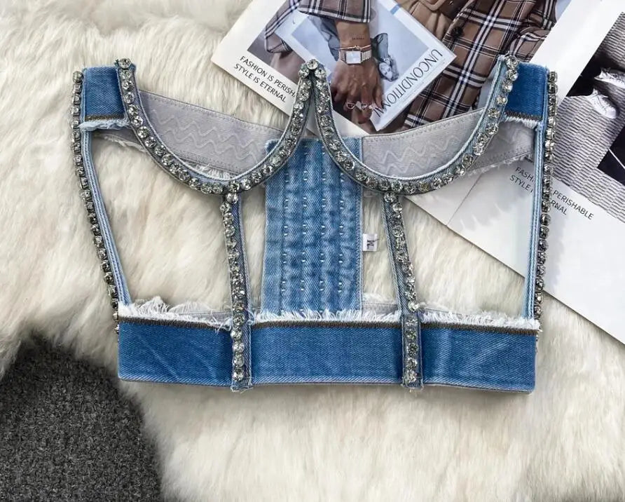 The Denim Jewel Top