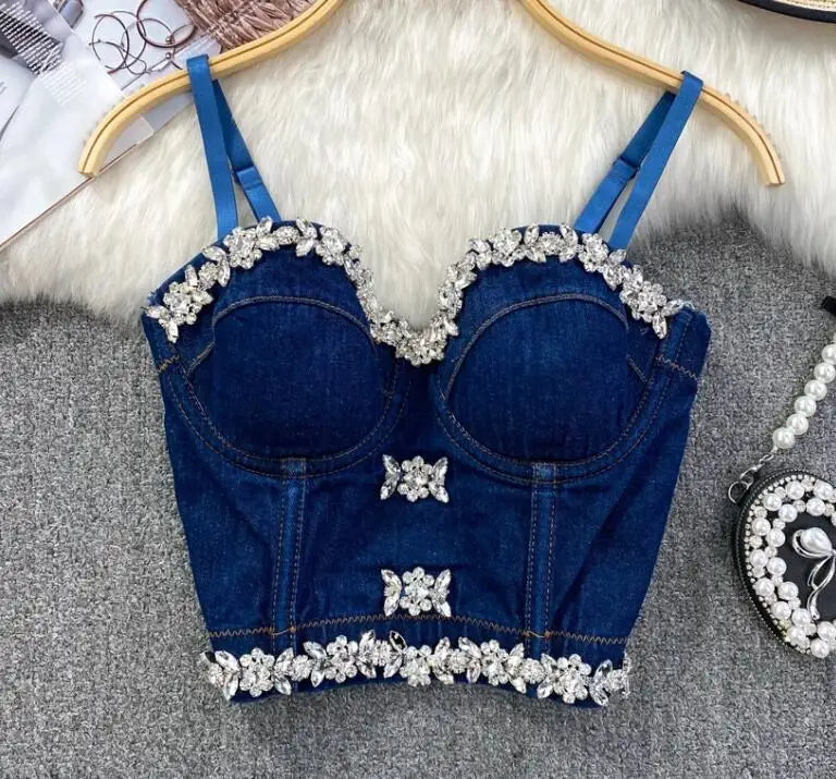 The Denim Jewel Top