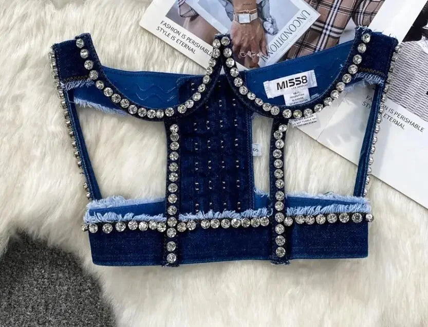 The Denim Jewel Top
