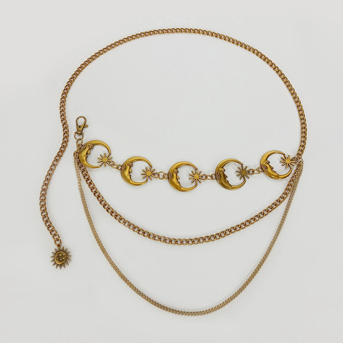 Vintage Gold Chain Waist Belt
