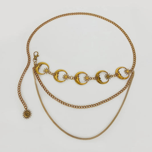 Vintage Gold Chain Waist Belt