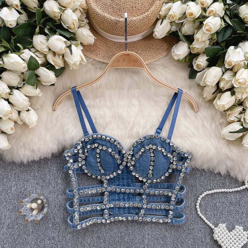 The Denim Jewel Top