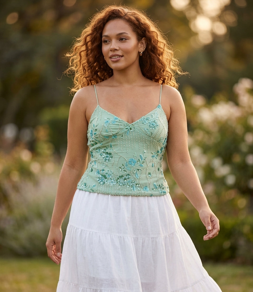The Blossom Sequin Top